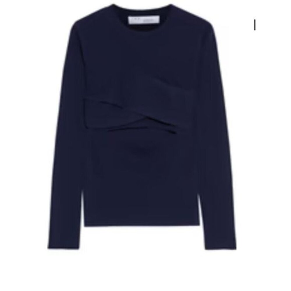 Iro Denny cutout sweater navy Size 8